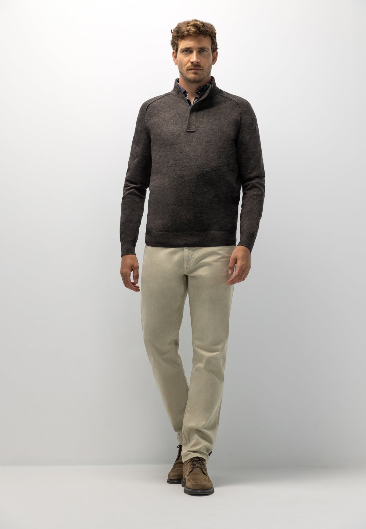 Pull chiné à manches marteau