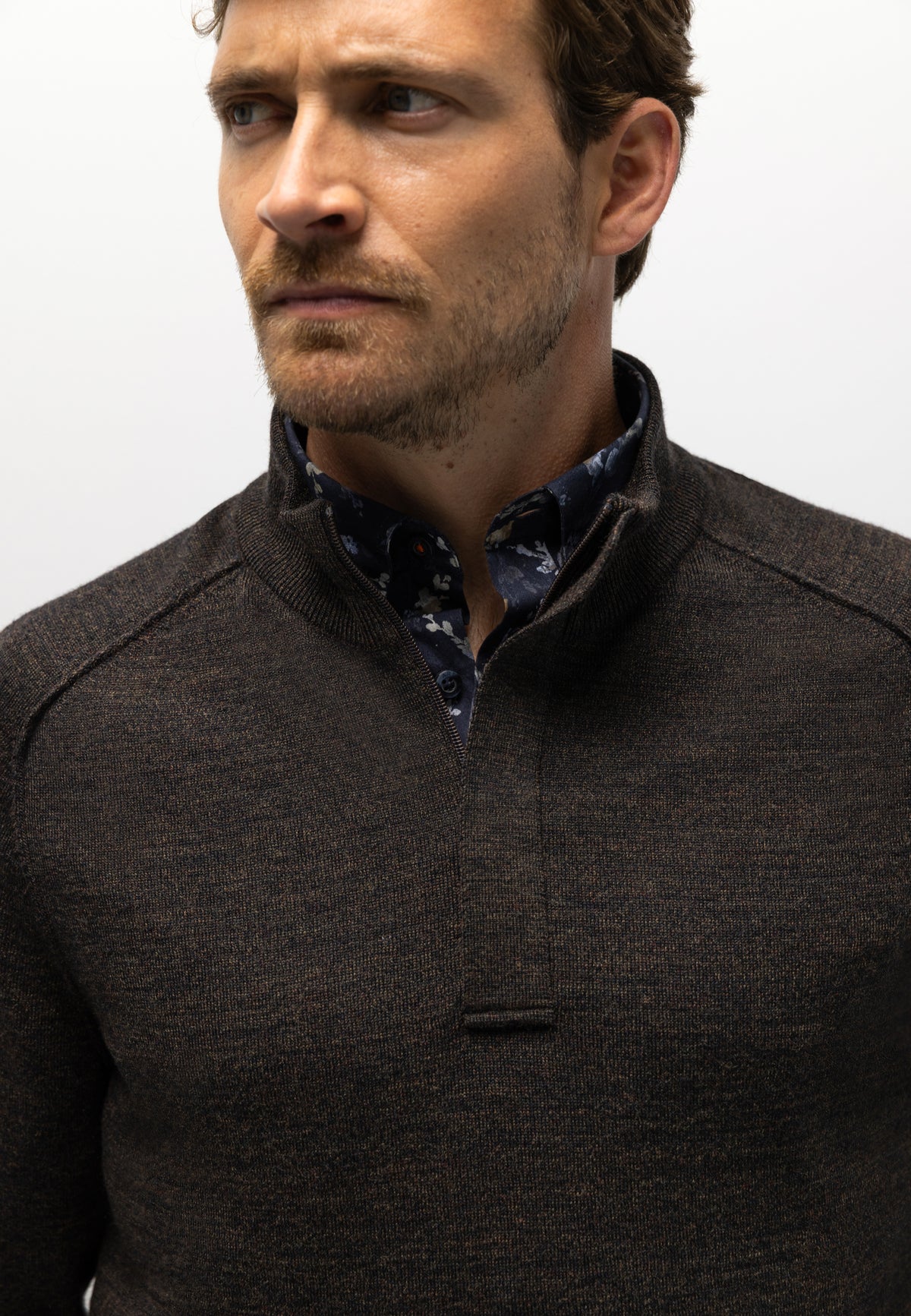 Pull chiné à manches marteau