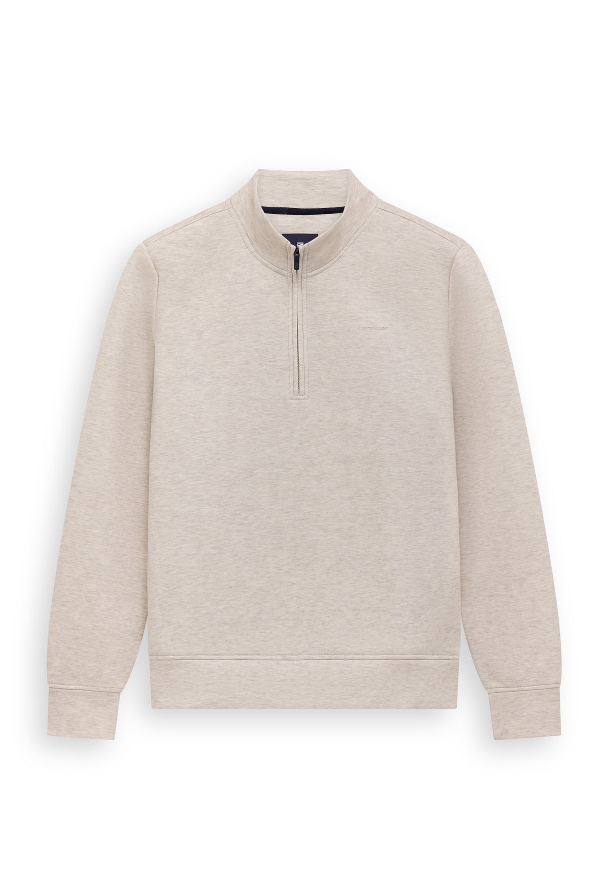 Sweatshirt met halve rits