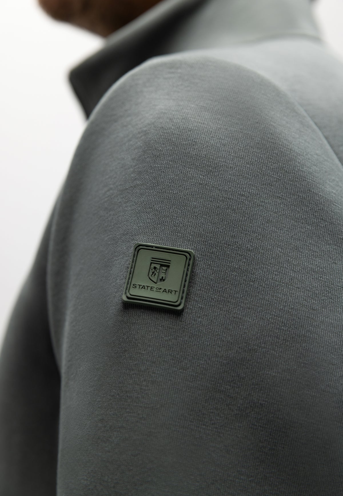 Sweatshirt met halve rits