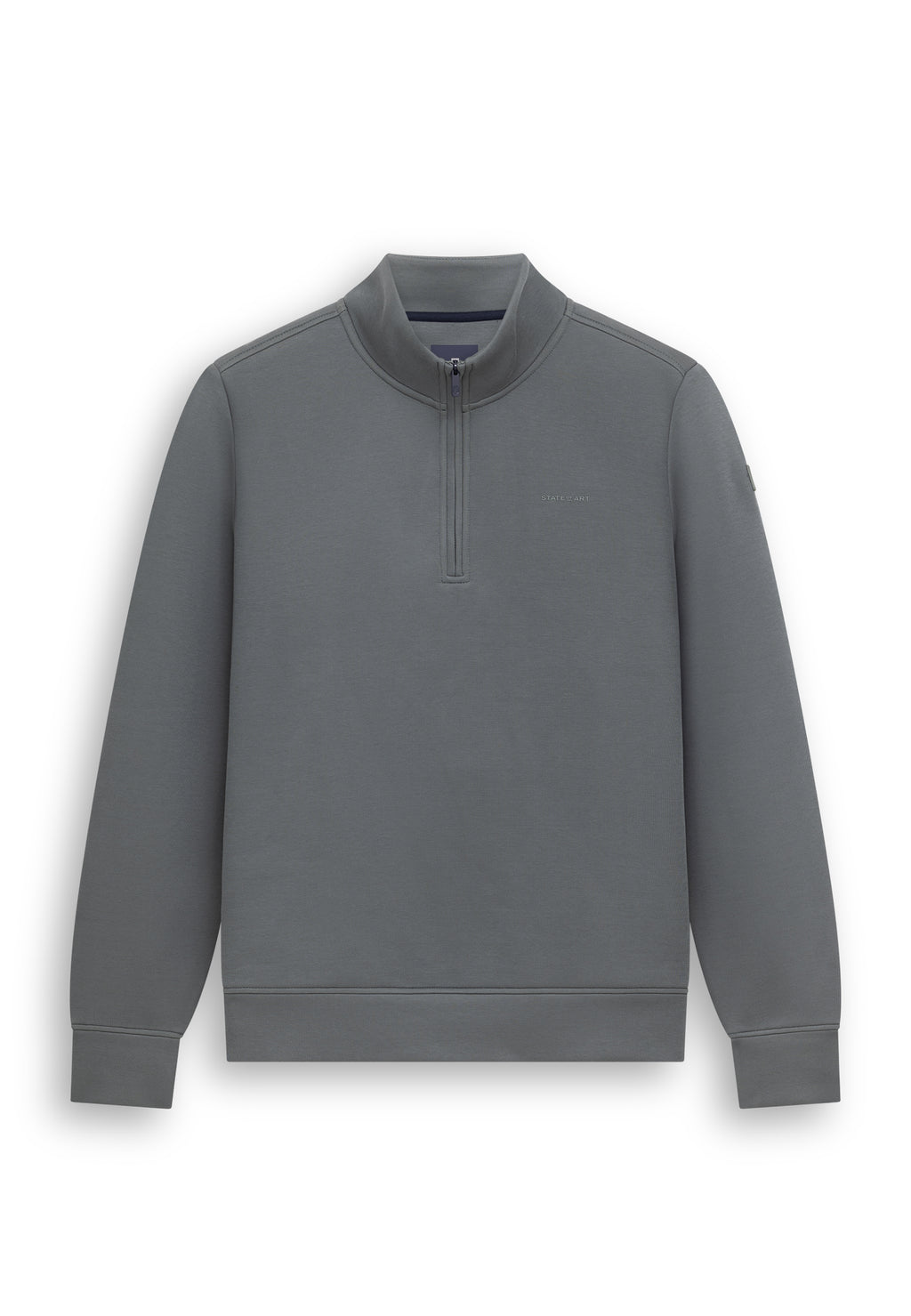 Sweatshirt met halve rits