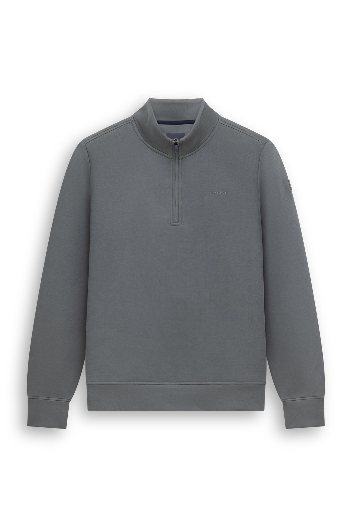 Sweatshirt met halve rits