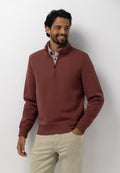 Sweatshirt mit halbem Reißverschluss