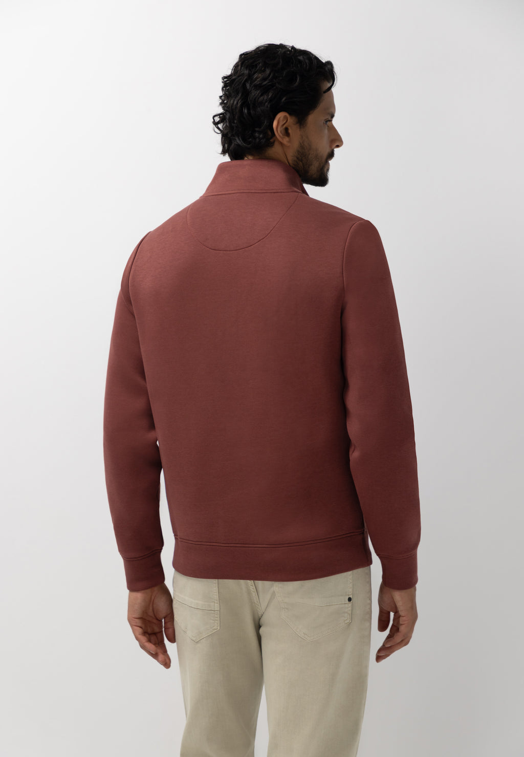 Sweatshirt mit halbem Reißverschluss