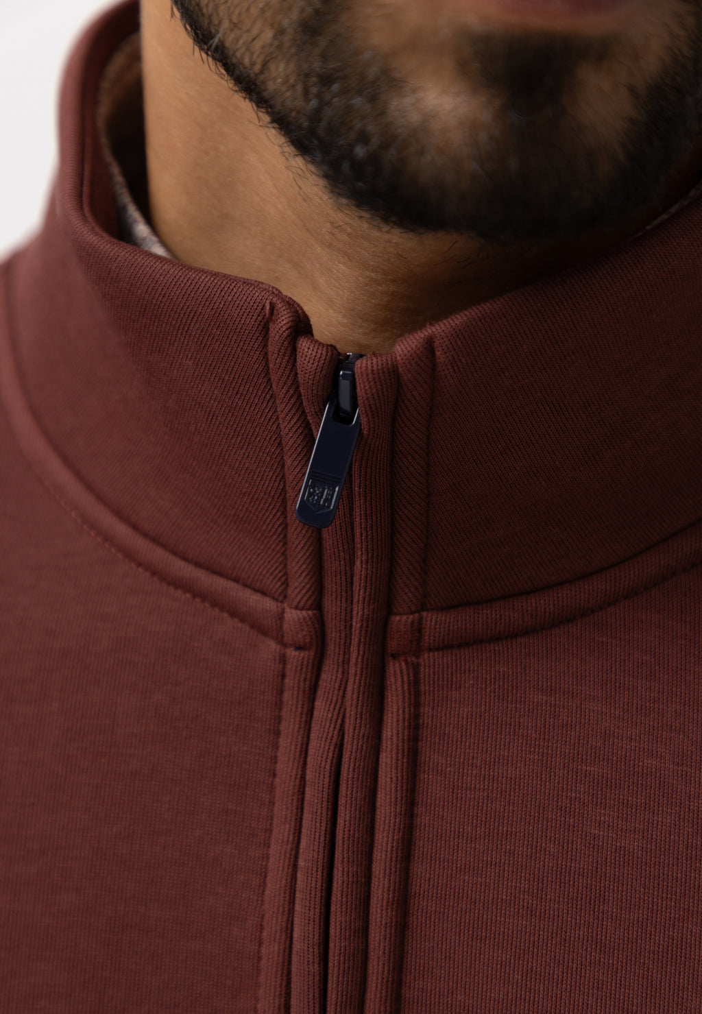Sweatshirt mit halbem Reißverschluss
