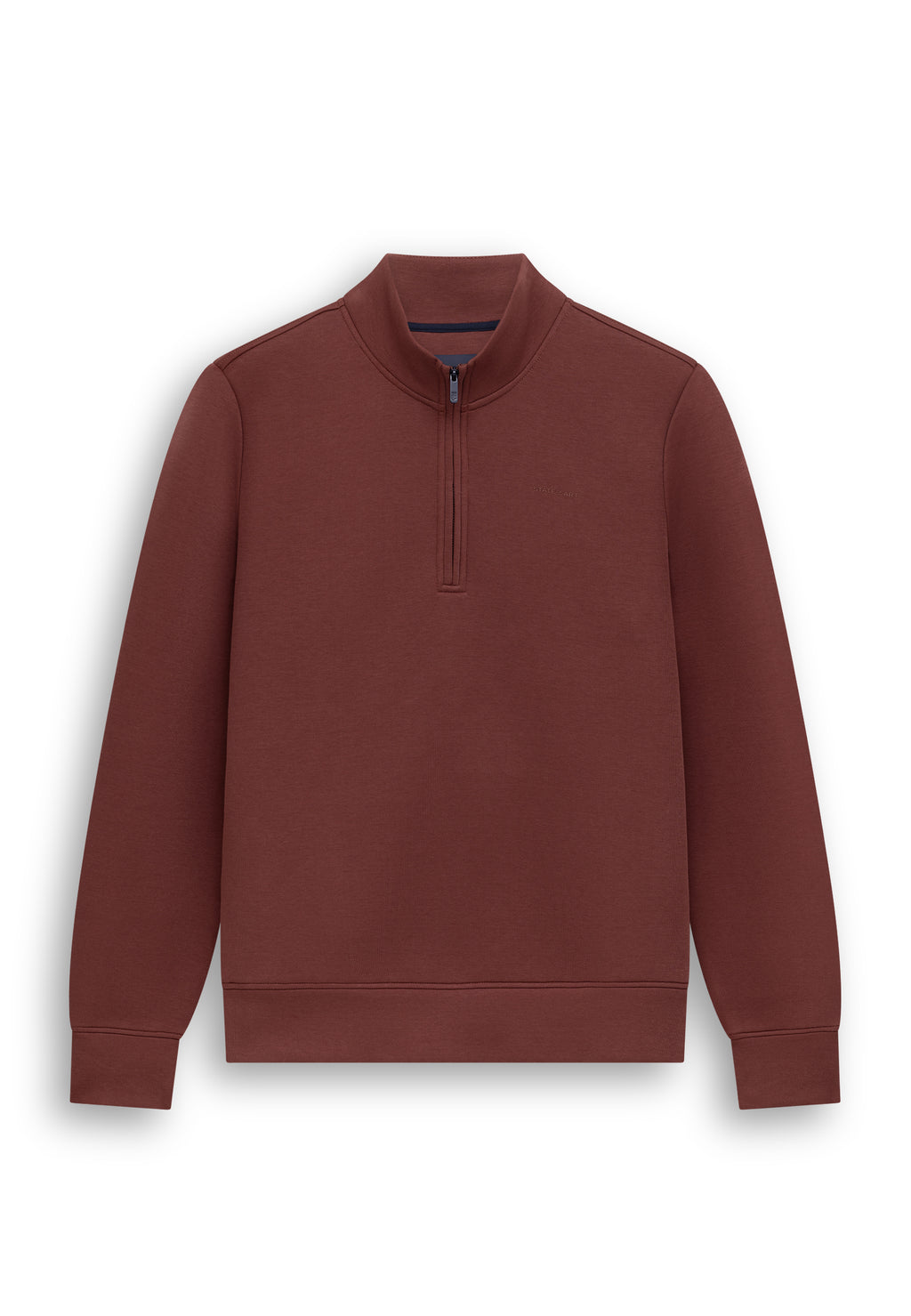 Sweatshirt met halve rits