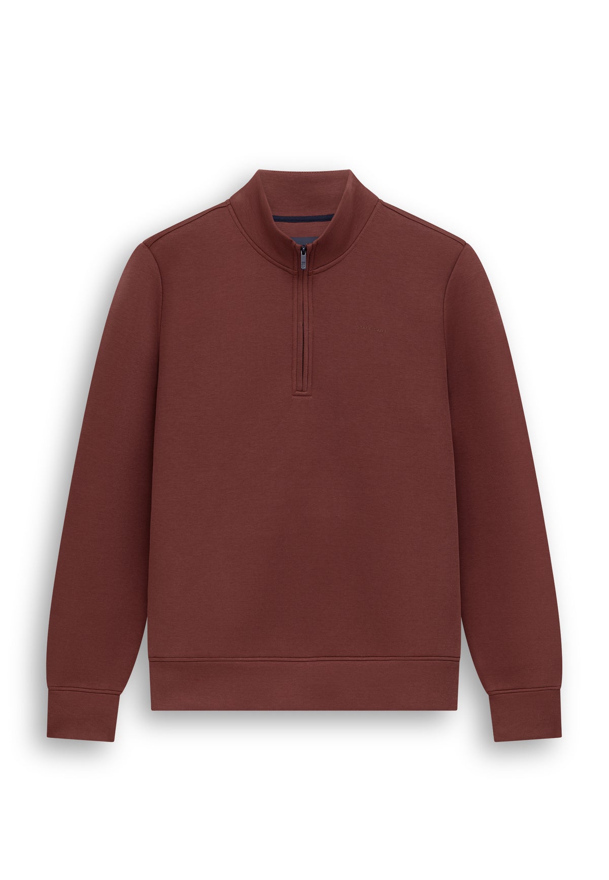 Sweatshirt met halve rits