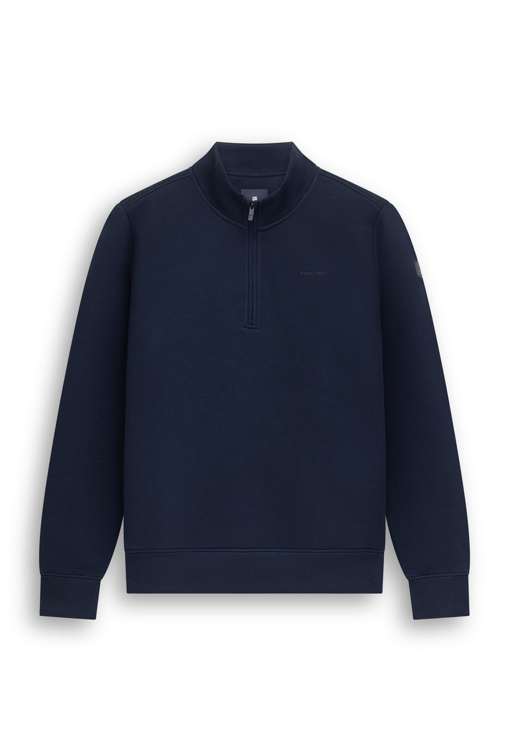 Sweatshirt met halve rits