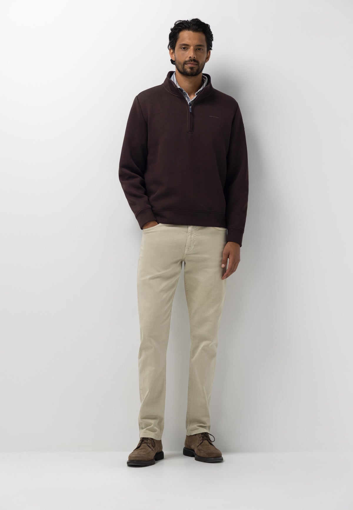 Sweat-shirt à demi-zip