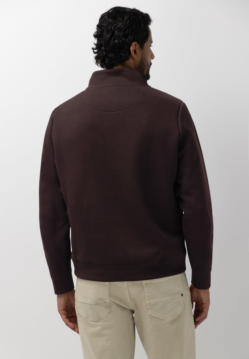 Sweatshirt mit halbem Reißverschluss