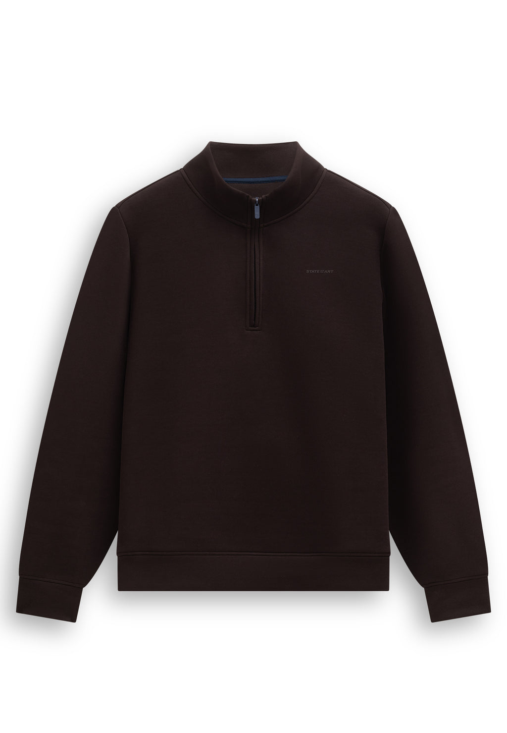 Sweatshirt met halve rits