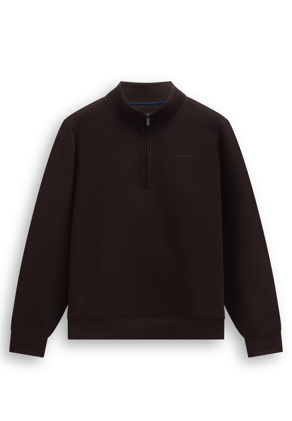 Sweatshirt met halve rits