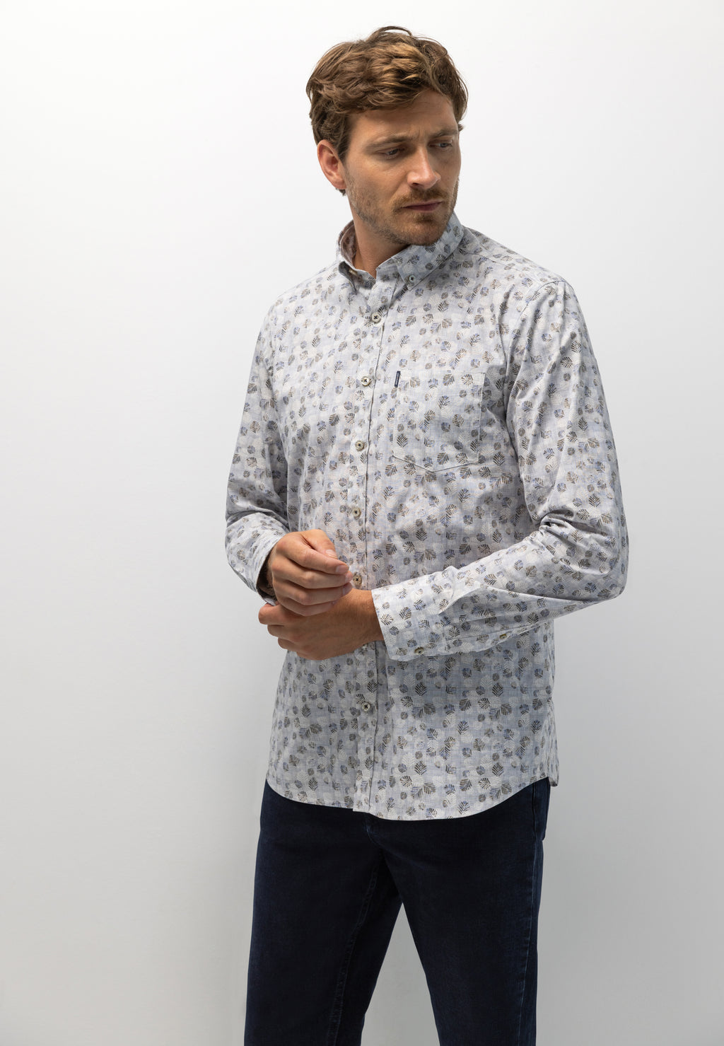 Cotton shirt with print