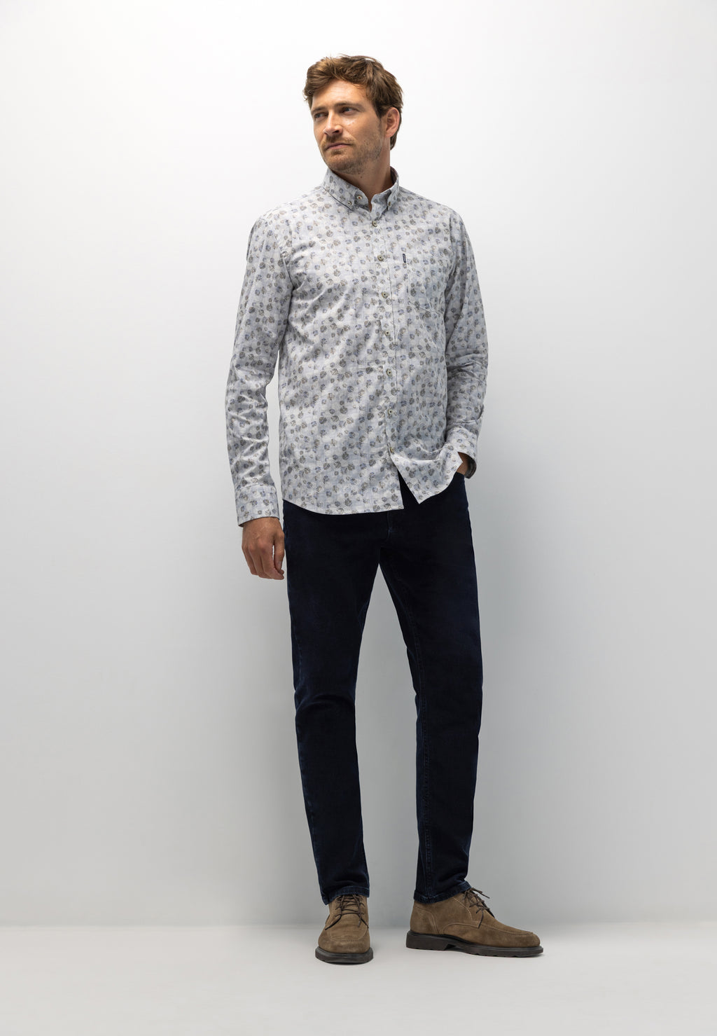 Cotton shirt with print