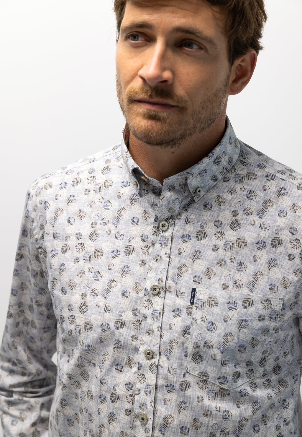 Cotton shirt with print