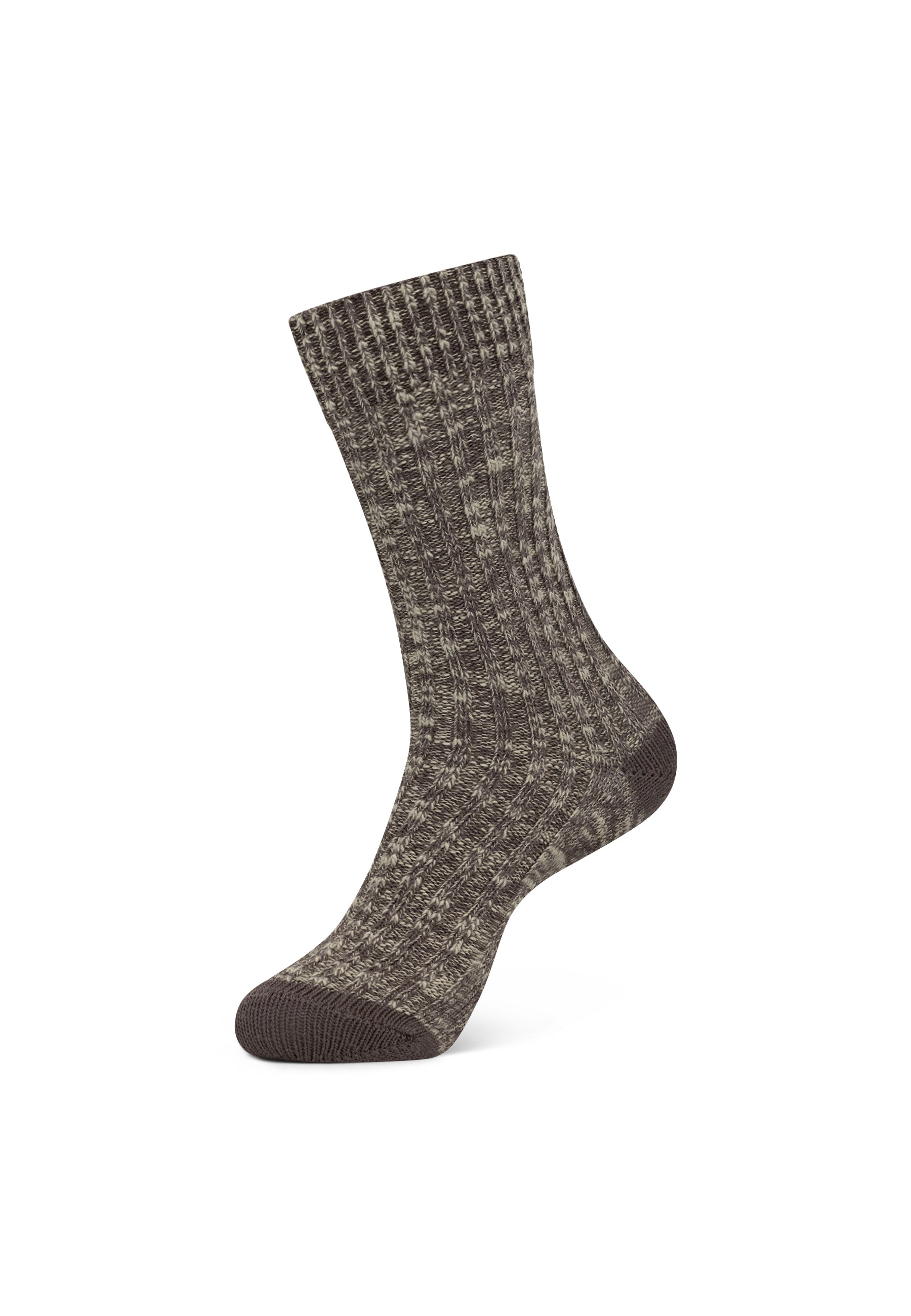 Mélange slub-yarn socks