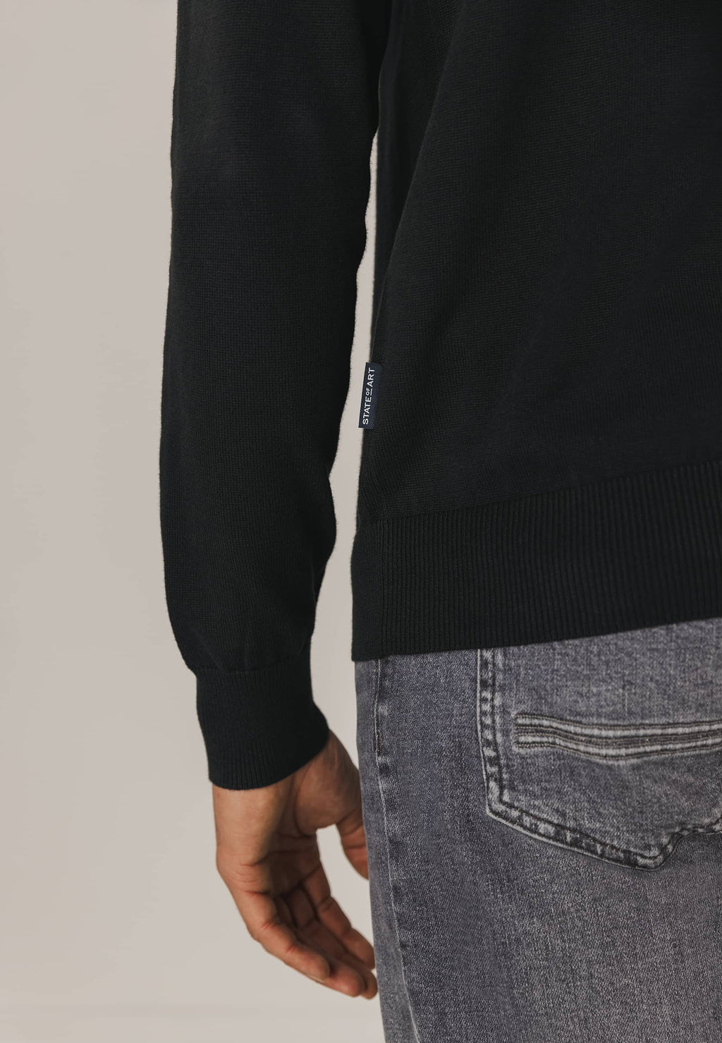 ESSENTIALS trui met ronde hals