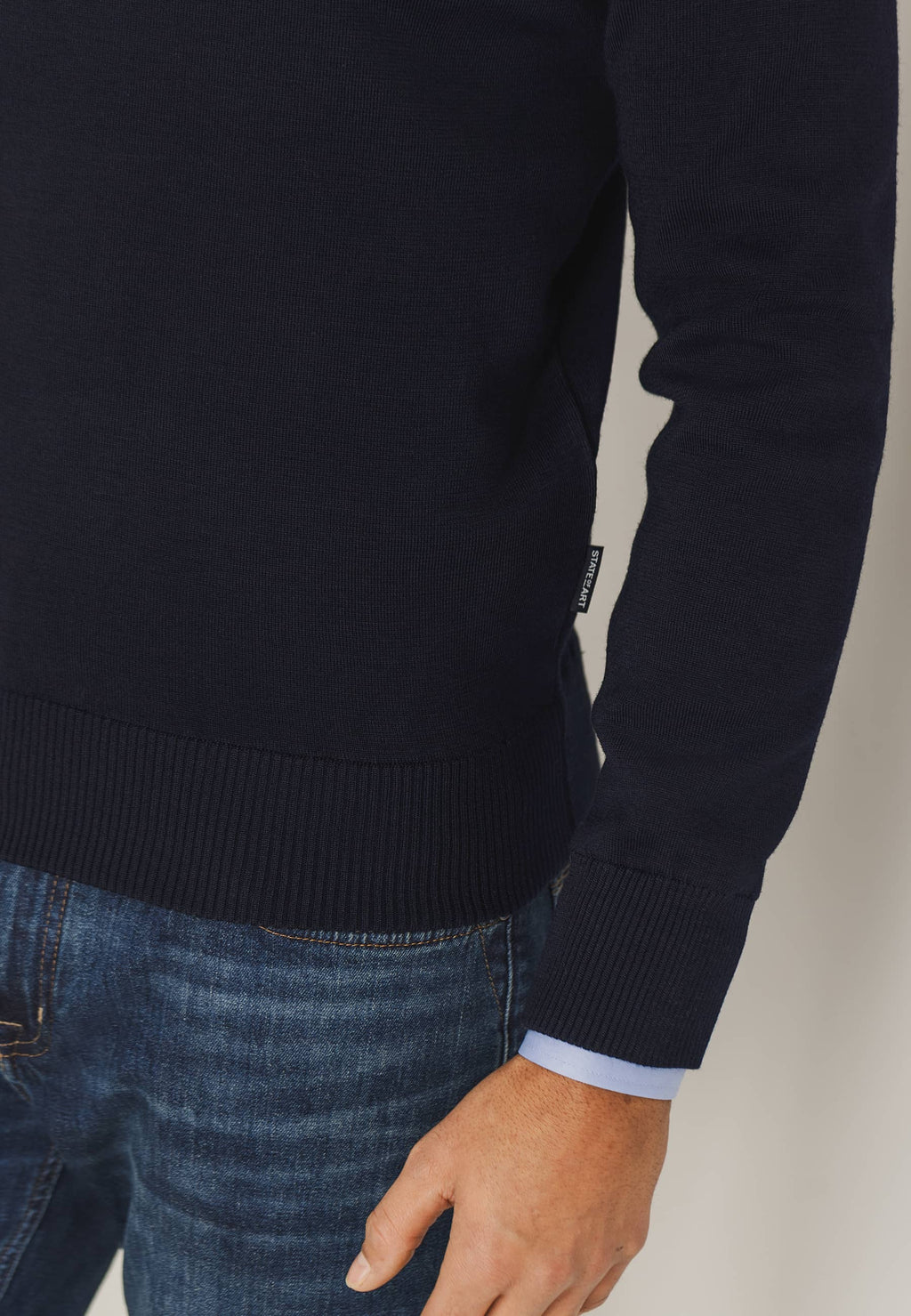 ESSENTIALS trui van een wol-mix