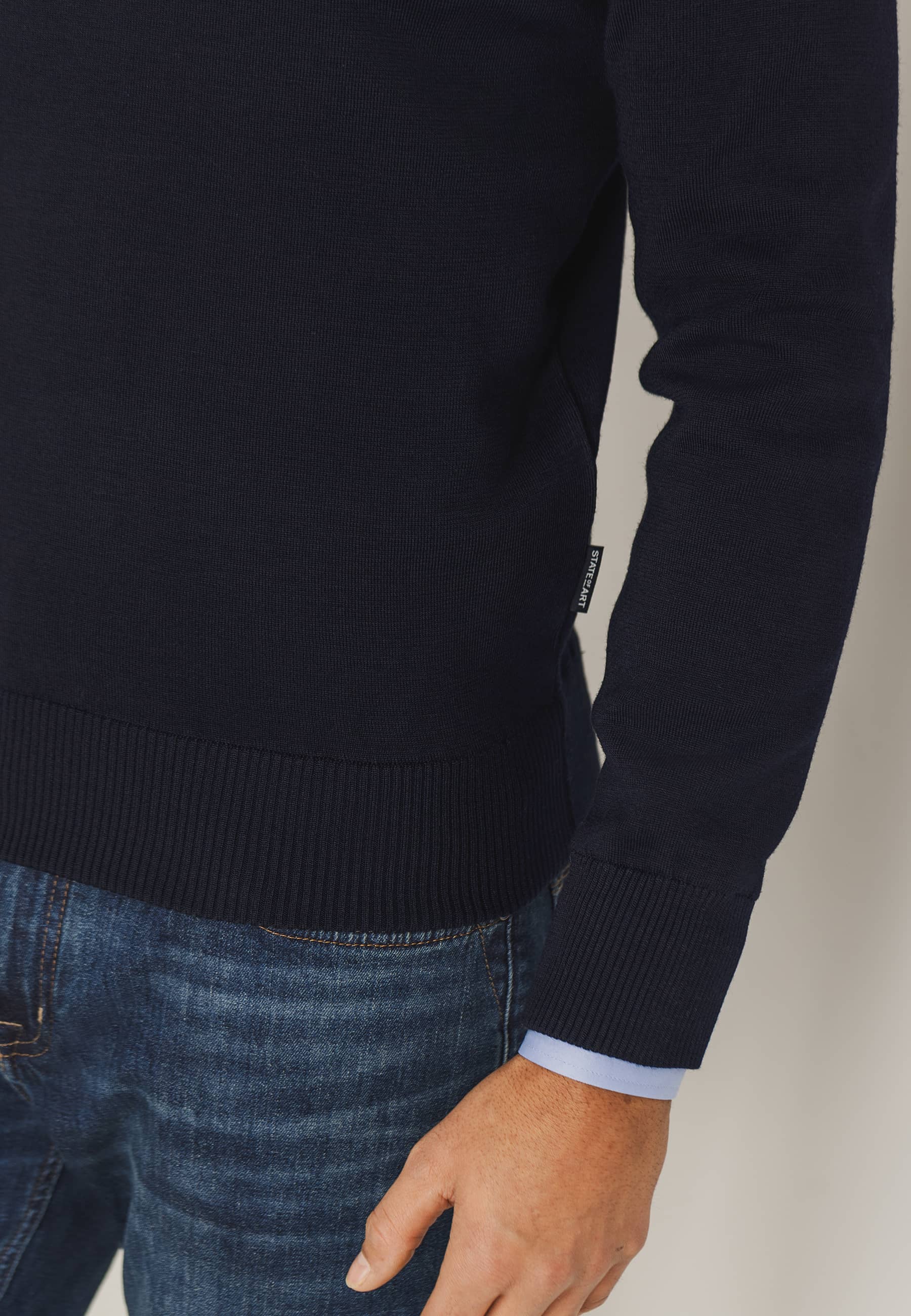 ESSENTIALS trui van een wol-mix