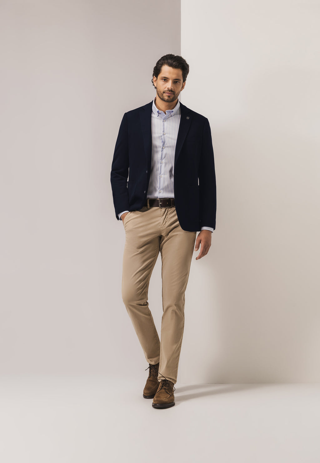 ESSENTIALS blazer in a polyester blend