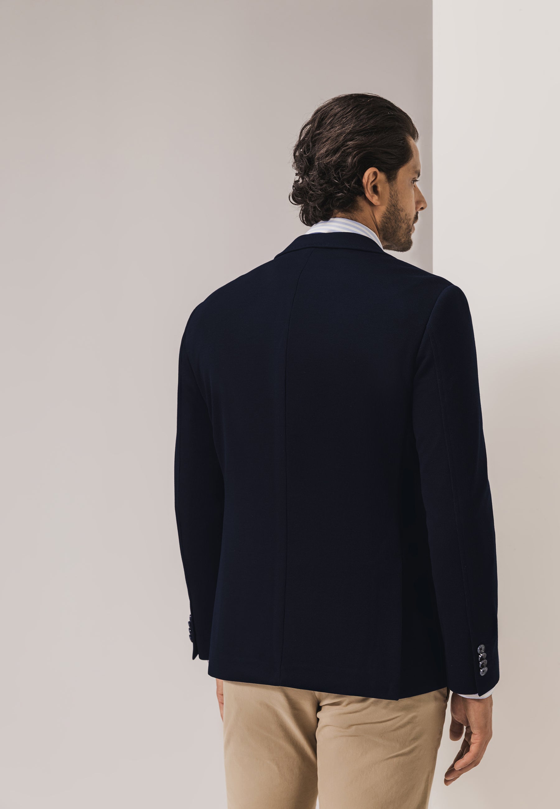 ESSENTIALS blazer van een polyestermix