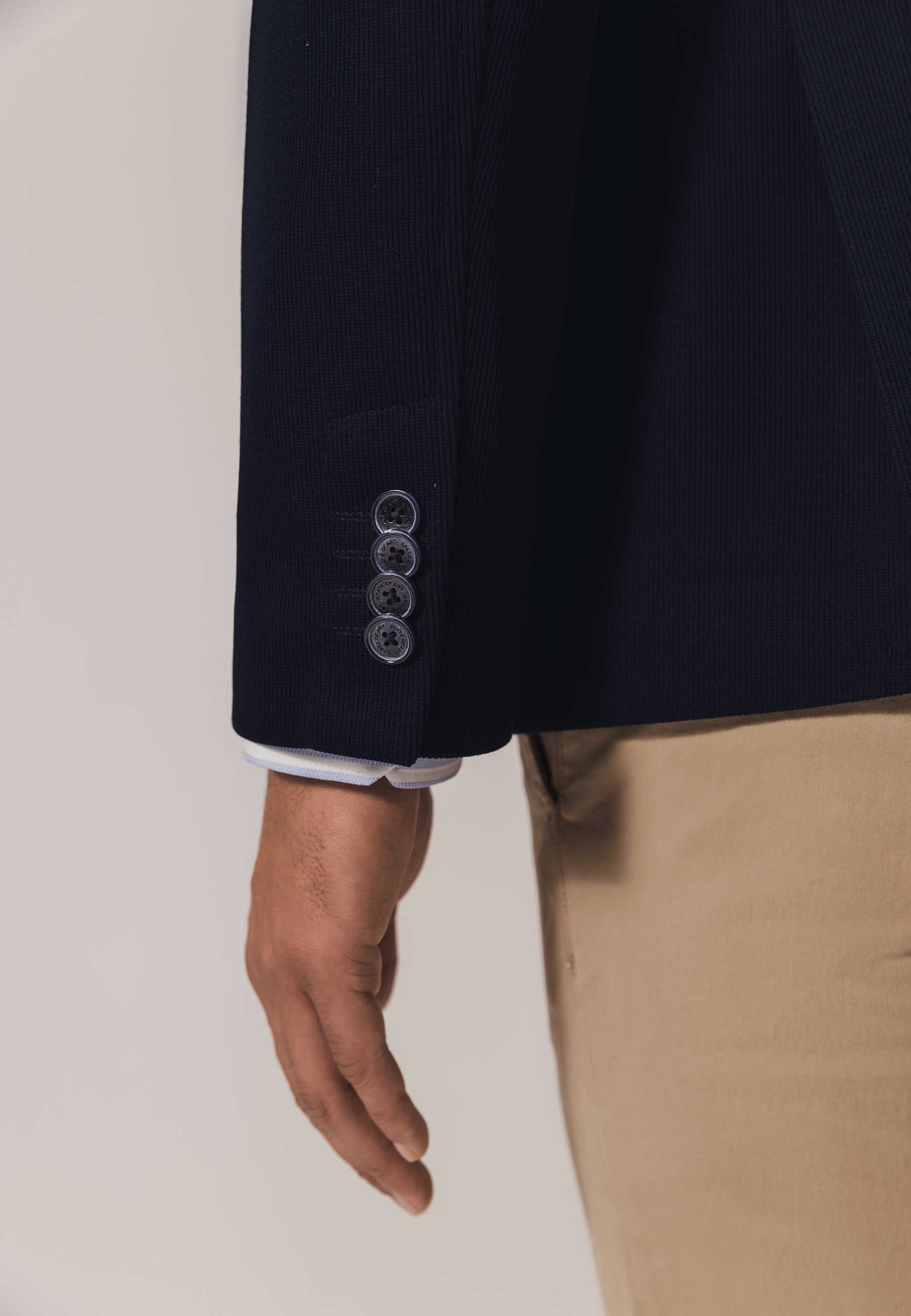 ESSENTIALS blazer van een polyestermix