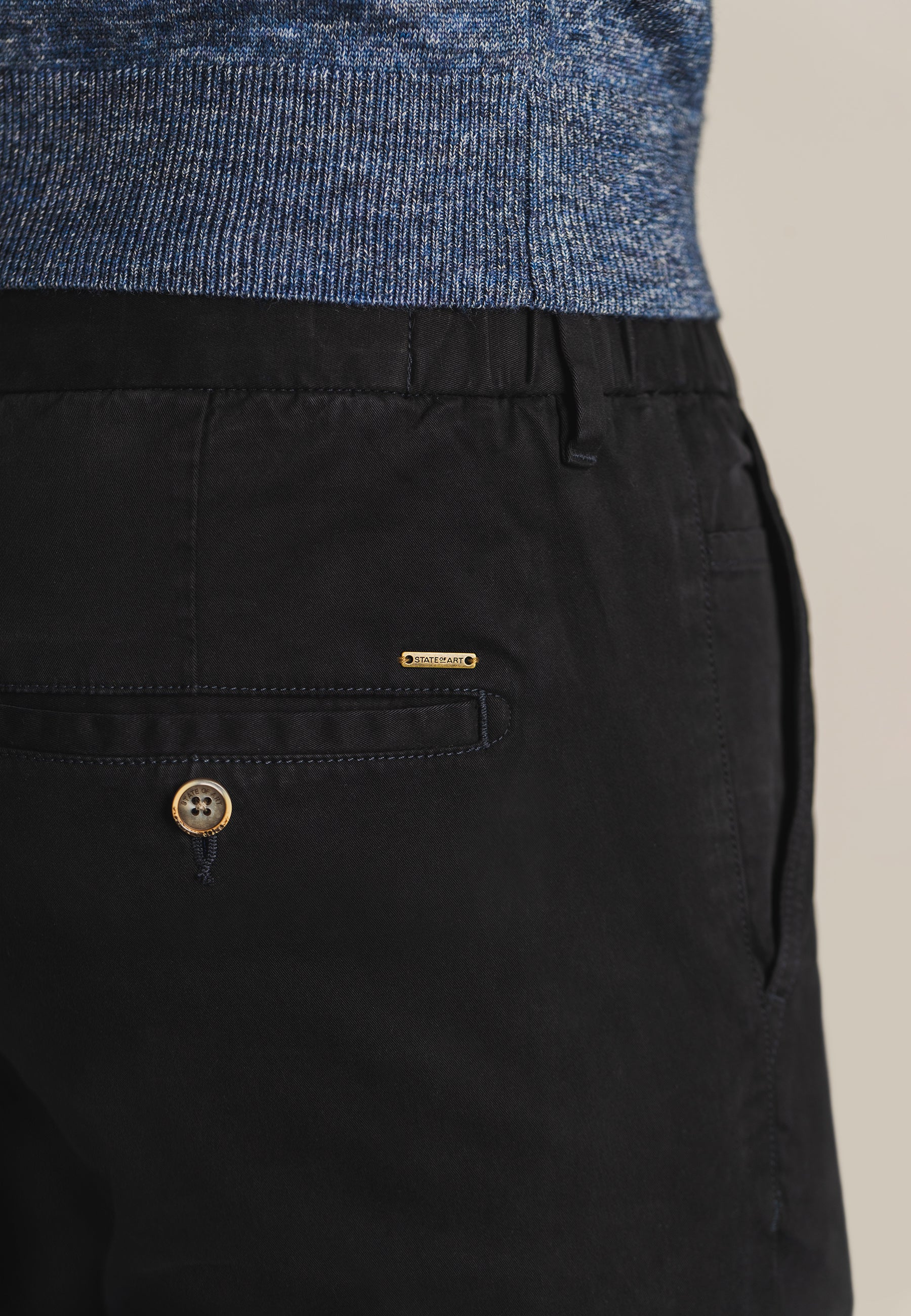 Chino stretch NAVIGATOR en tissu sergé