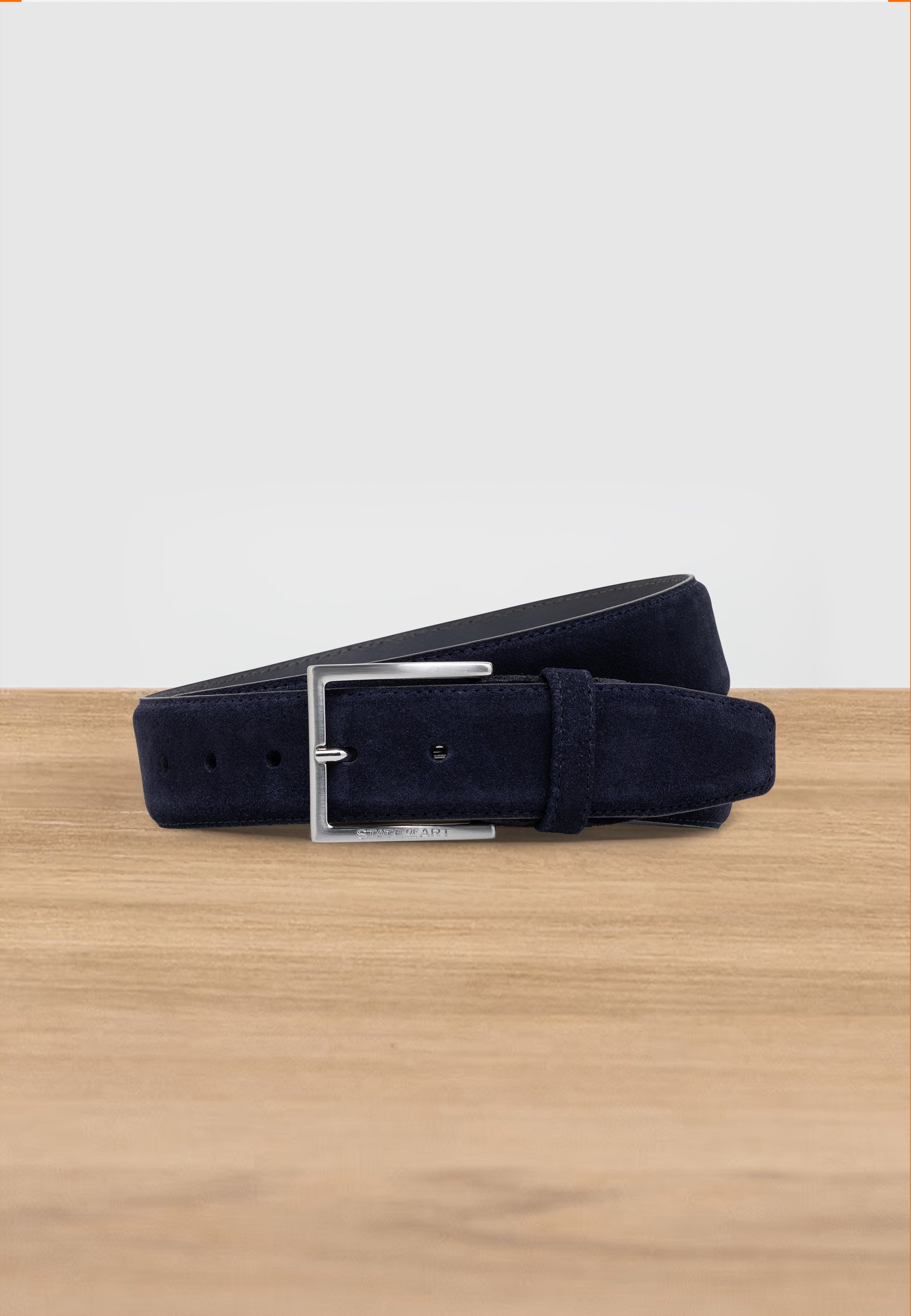 ESSENTIALS riem van suède, 40 mm breed