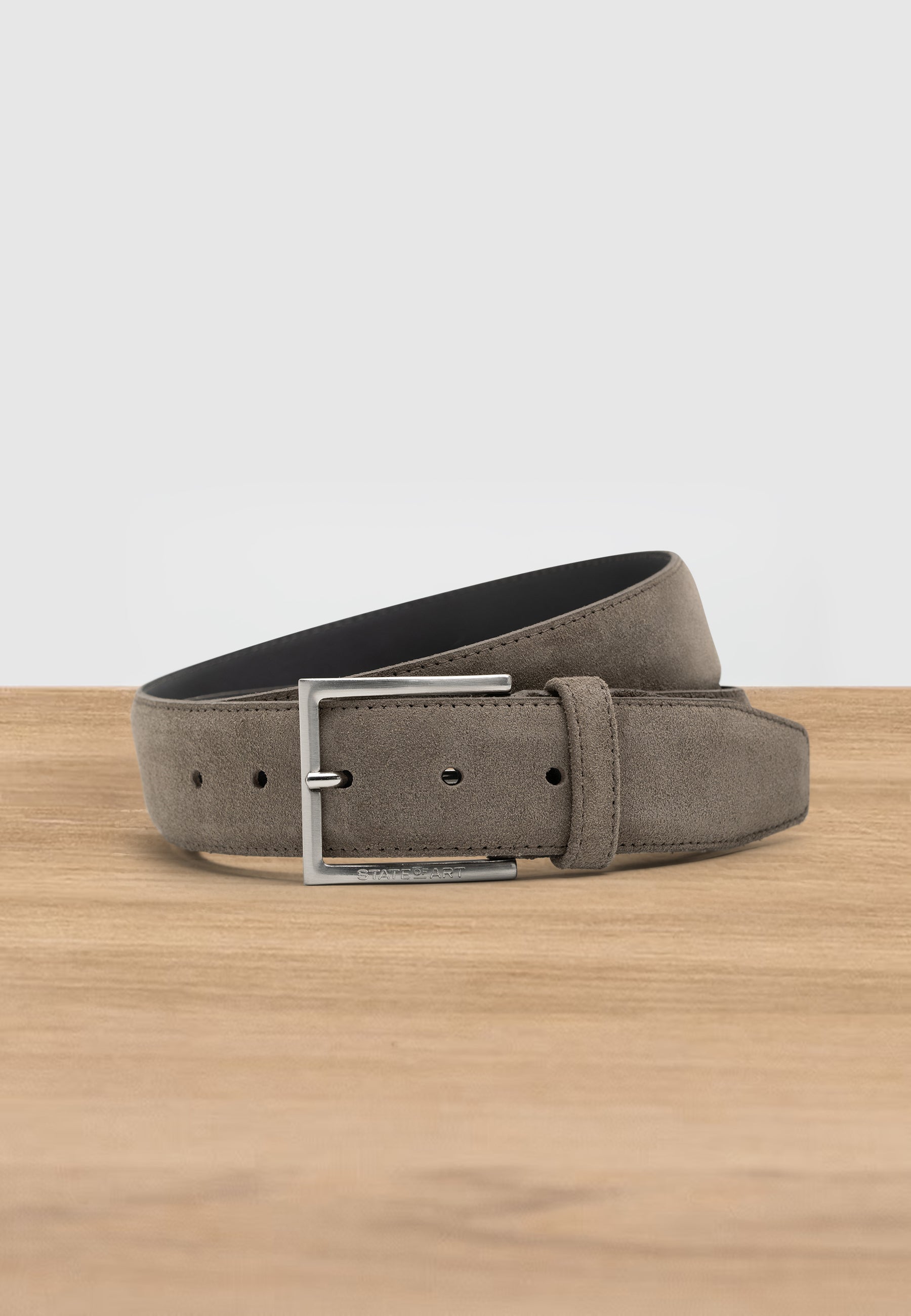 ESSENTIALS suede belt, 40 mm wide