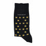 Socks-Print---midnight/goldyellow