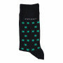 Socks-Print---midnight/dark-lime