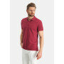 Polo-pique-with-regular-fit---wine-red-plain