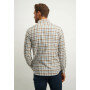 Button-down-shirt-with-regular-fit---off-white/cognac