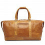 Travel-Bag-of-Buffalo-Leather---cognac-plain
