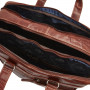 Messenger-bag-made-of-leather---dark-brown-plain