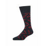 Socks-with-a-car-print---dark-blue/red