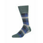 Socks-with-a-checked-pattern---dark-green/midnight