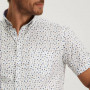 Poplin-overhemd-van-katoen-stretch---grijsblauw/kit