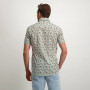 Button-down-overhemd-met-een-print---bladgroen/donkergroen