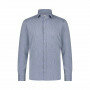 Jersey-overhemd-met-streepdessin---kobalt/wit