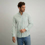 Button-down-overhemd-van-biologisch-katoen---jade/wit