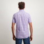 Regular-fit-overhemd-met-ruitpatroon---violet/wit