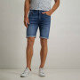Denim-shorts-stretch-with-regular-fit---cobalt-plain