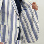 Striped-linen-blend-blazer