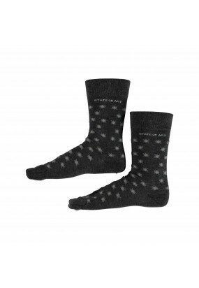 Bedrukte-sokken---donkerantraciet/zilvergrijs
