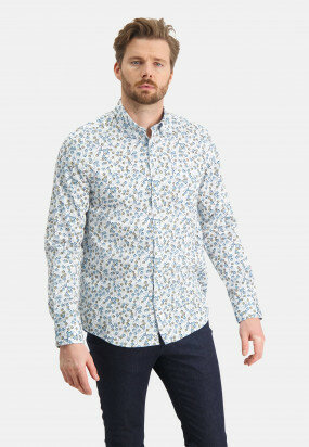 Shirt-with-a-floral-print---white/cobalt