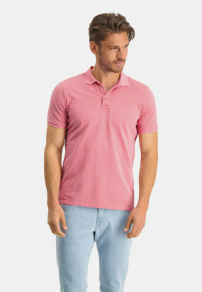Poloshirt,-Piqué,-regular-fit---rosa-uni