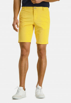 Shorts-in-a-chino-look---light-yellow-plain