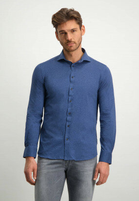 Jersey-overhemd-met-regular-fit---kobalt/donkerblauw