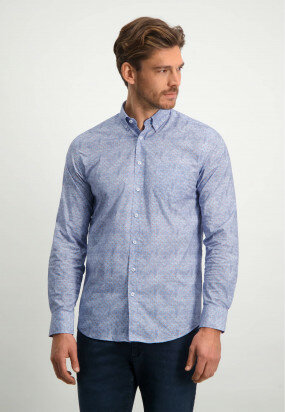 Button-Down-Hemd-mit-Allover-Print---grau-blau/ziegel
